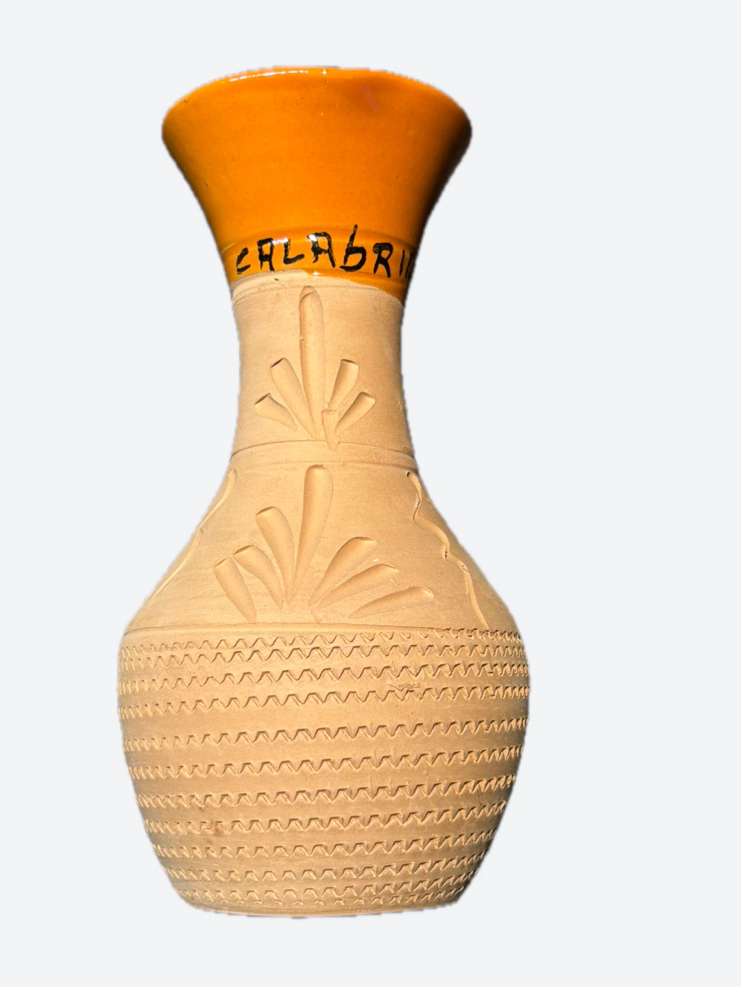 Italian Terracotta Calabrian Pottery Pitcher