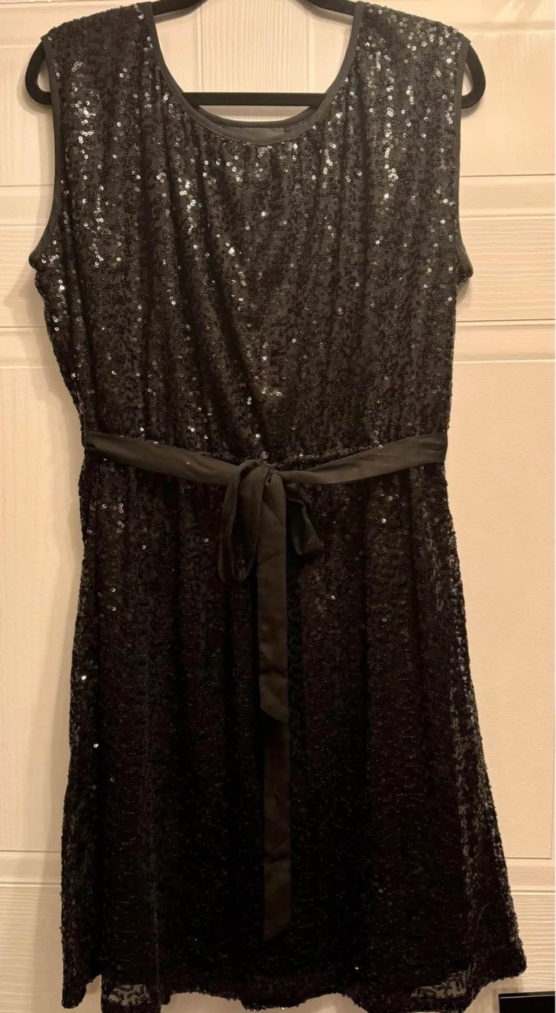 Sparkly Black Sleeveless Dress - photo 4