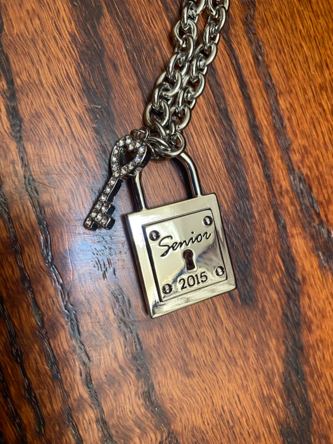 Senior Lock and Key Charm Necklace 2015 - photo 3