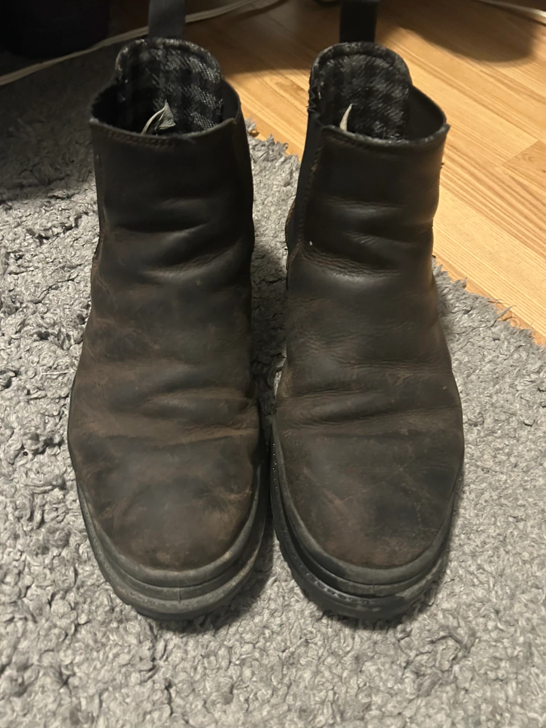 Brown Leather Chelsea Boots