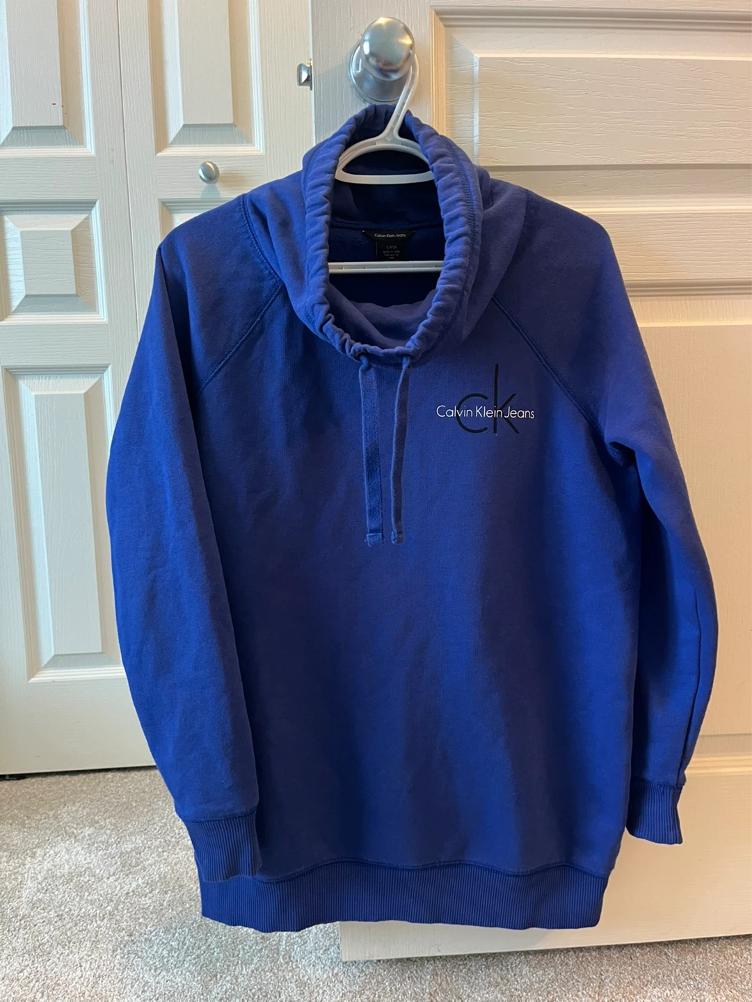 Calvin Klein Jeans Blue Cowl Neck Sweatshirt - Size S/P/CH - photo 2