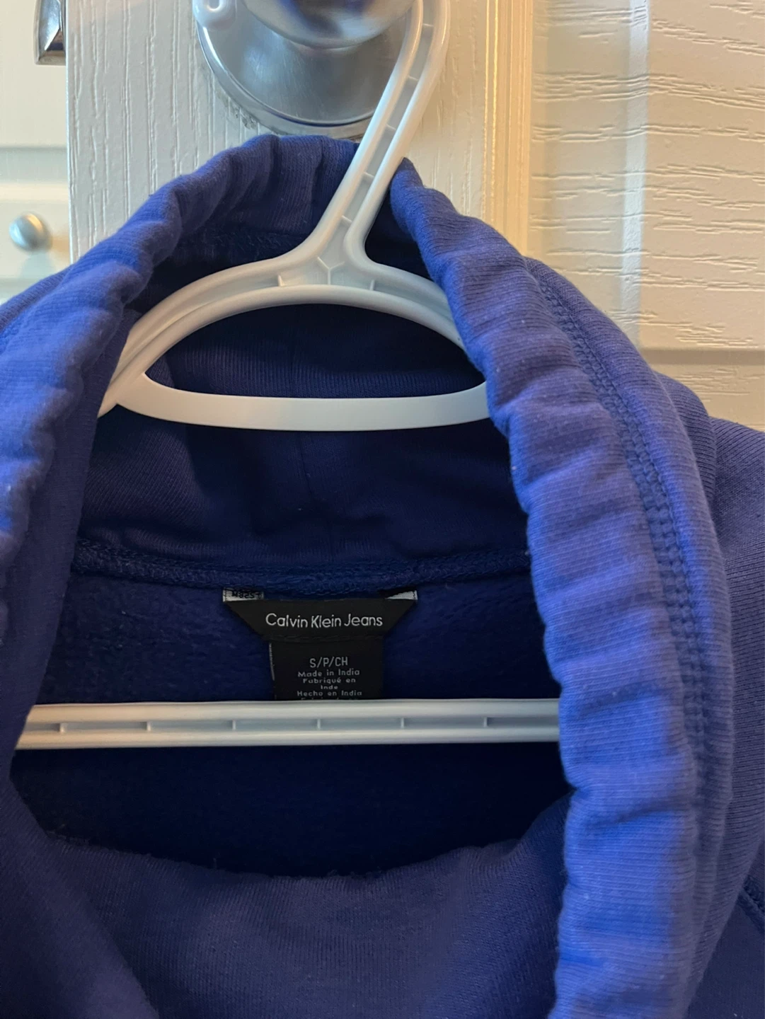 Calvin Klein Jeans Blue Cowl Neck Sweatshirt - Size S/P/CH - photo 3