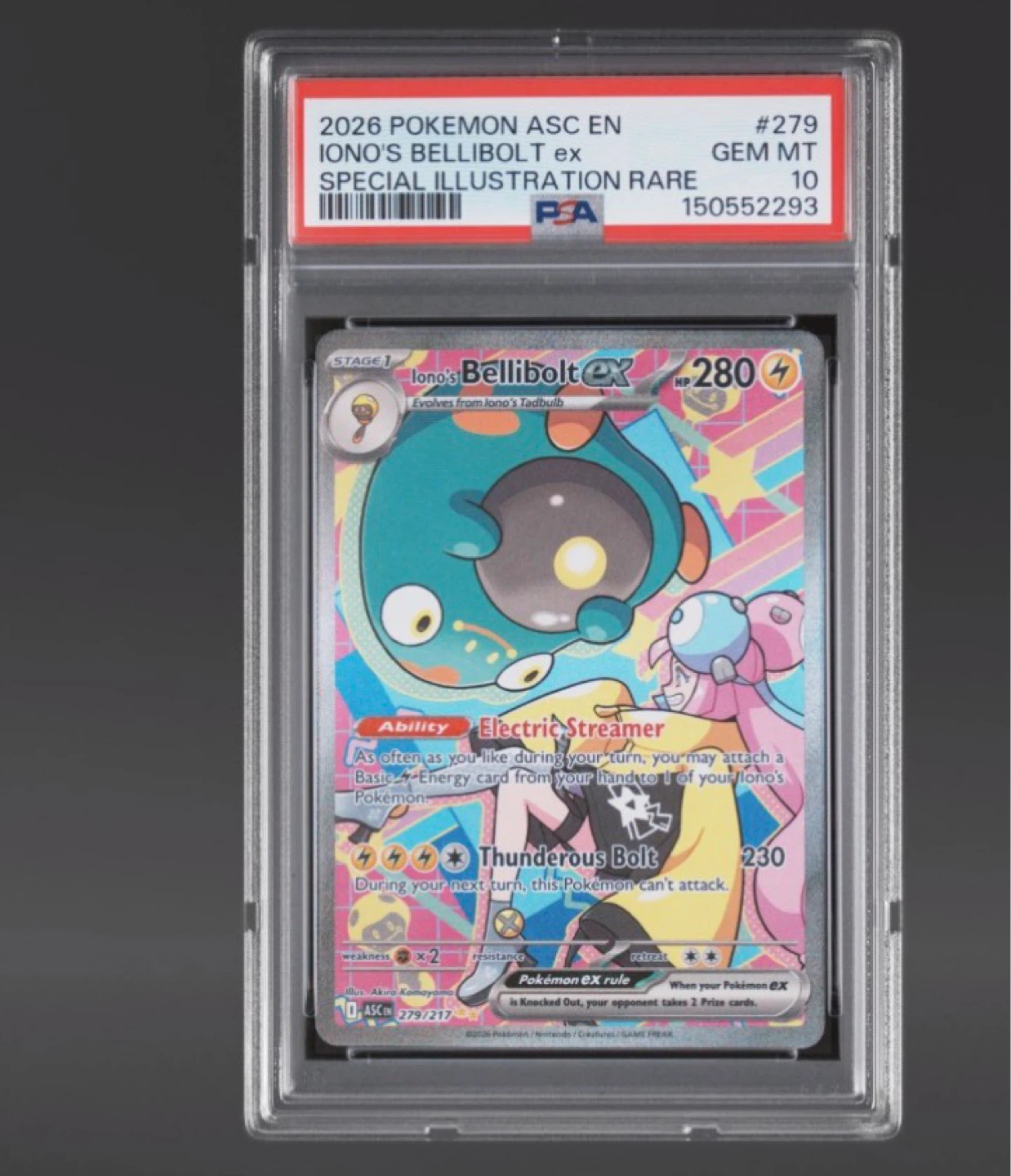 Iono’s Bellibolt Psa 10 Ascended Heroes