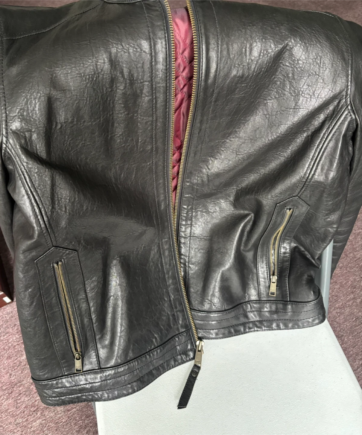 XL Marc New York Men's Black Leather Jacket - photo 5
