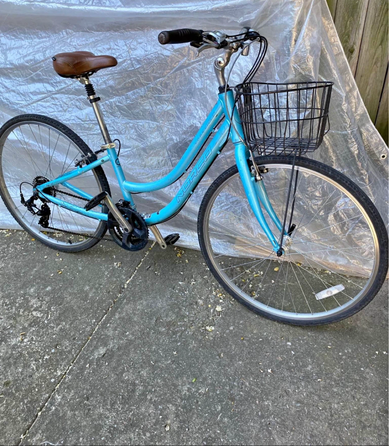 Blue Norco Comfort Bike with Front Basket