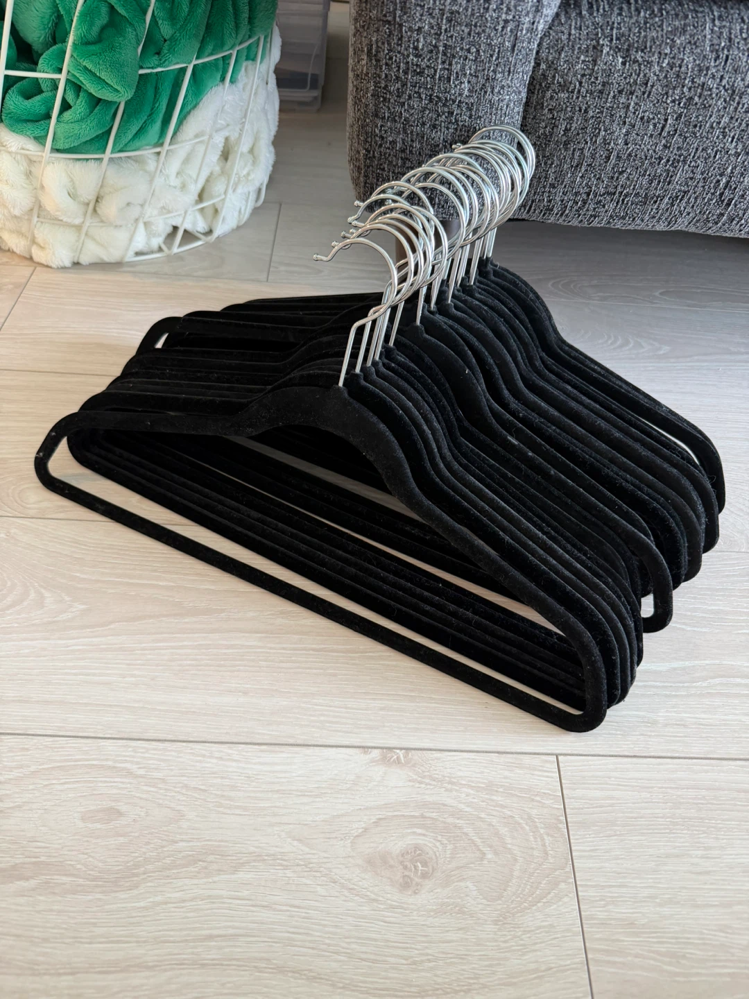 Black Velvet Hangers - Set of 23