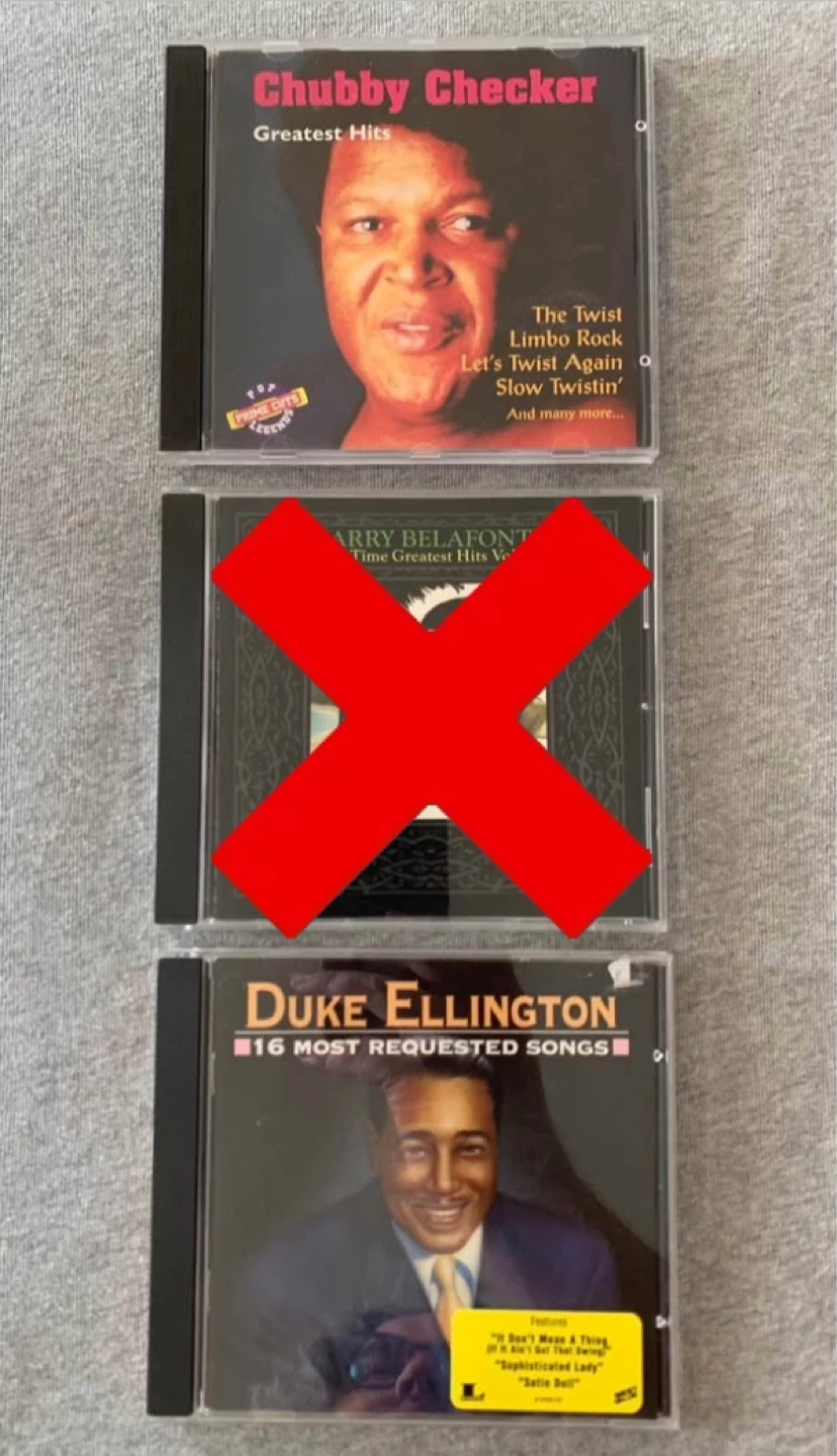 Chubby Checker and Duke Ellington CD’s
