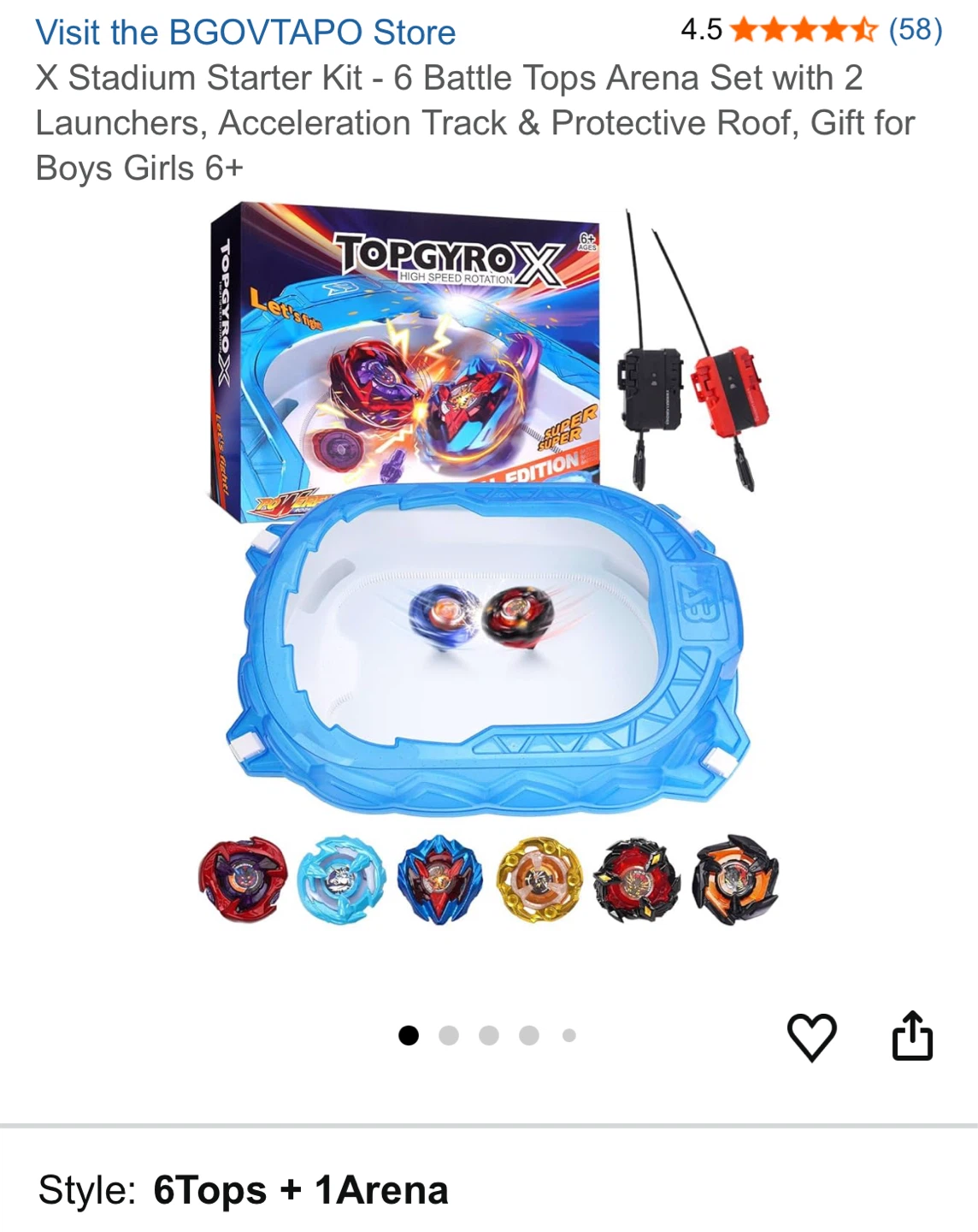 X Stadium Starter Kit Beyblade Arena Set