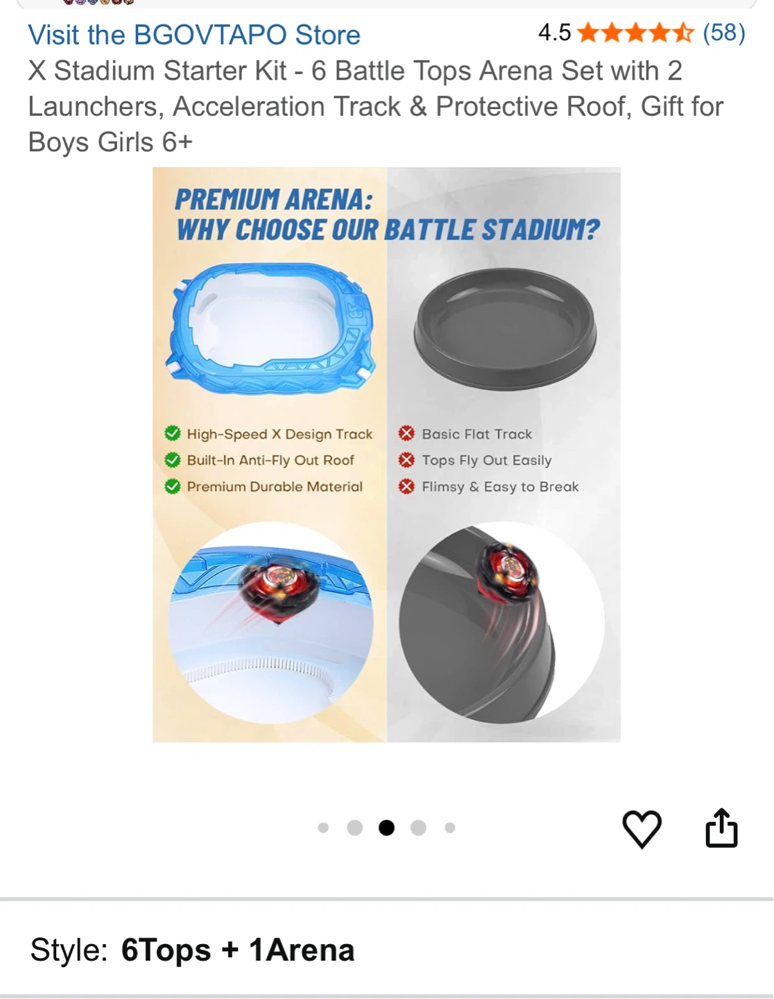 X Stadium Starter Kit Beyblade Arena Set - photo 4