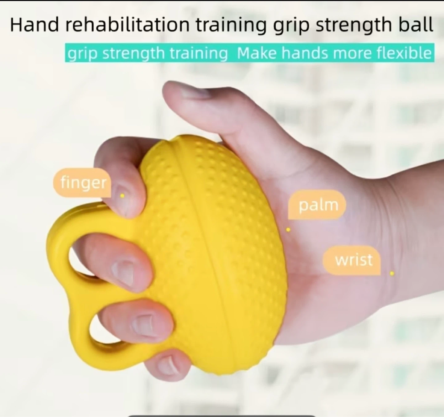 2x Yellow Hand Grip Strengtheners - photo 2