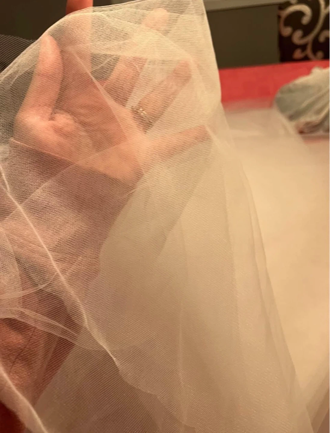 White Tulle Fabric