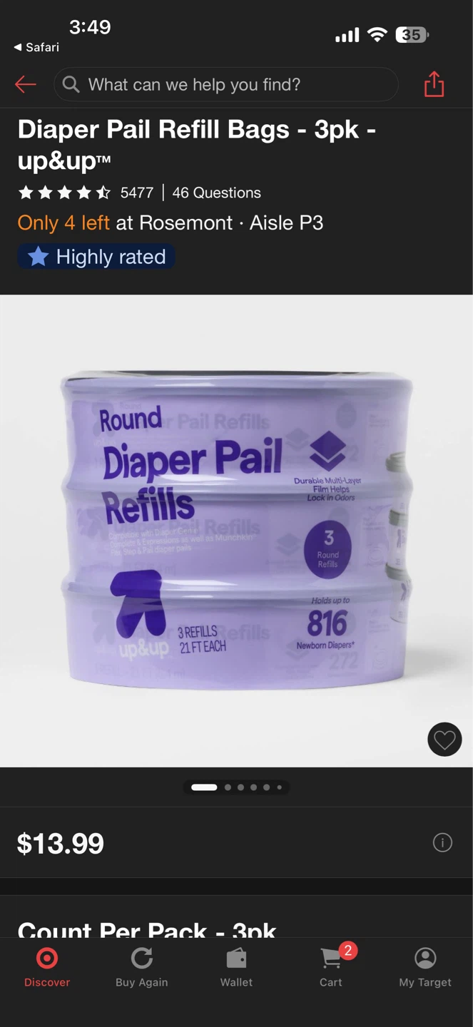 Up & Up Diaper Pail Refills