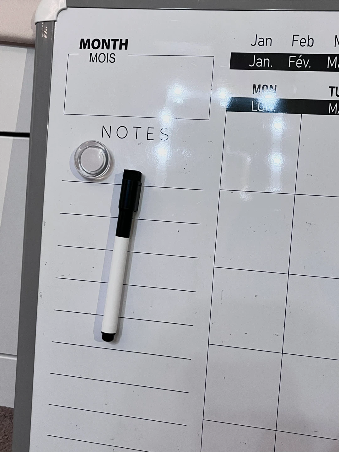 Monthly Dry Erase Whiteboard Calendar - photo 3