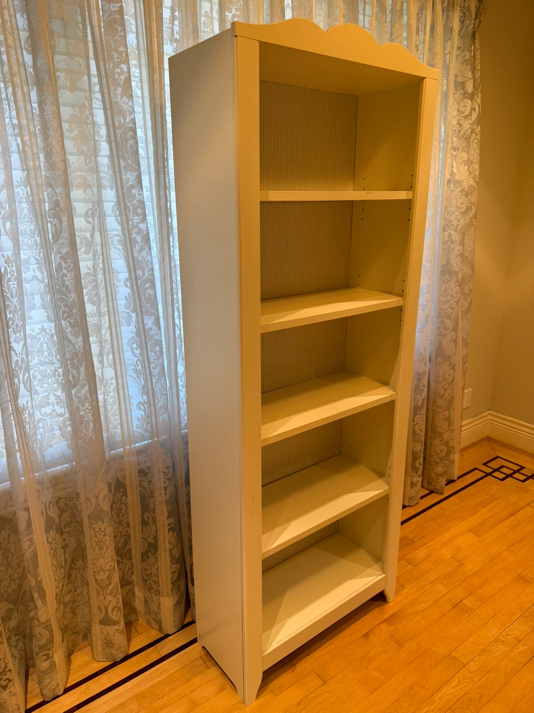 White 5-Shelf Bookcase - photo 2