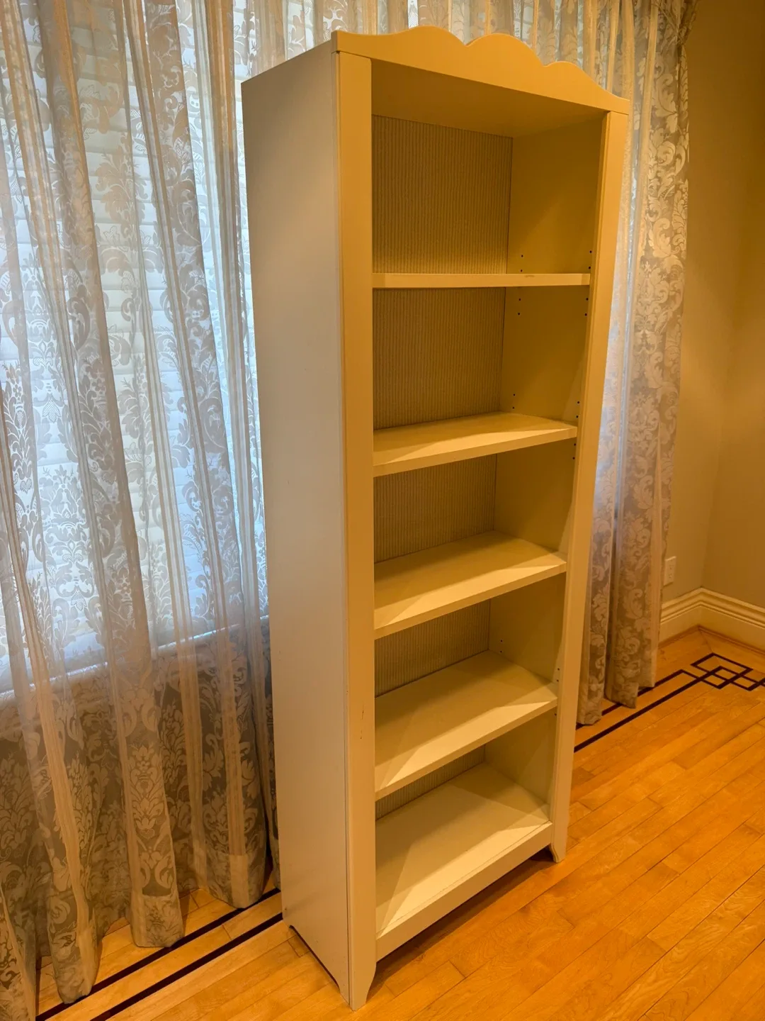 White 5-Shelf Bookcase - photo 2