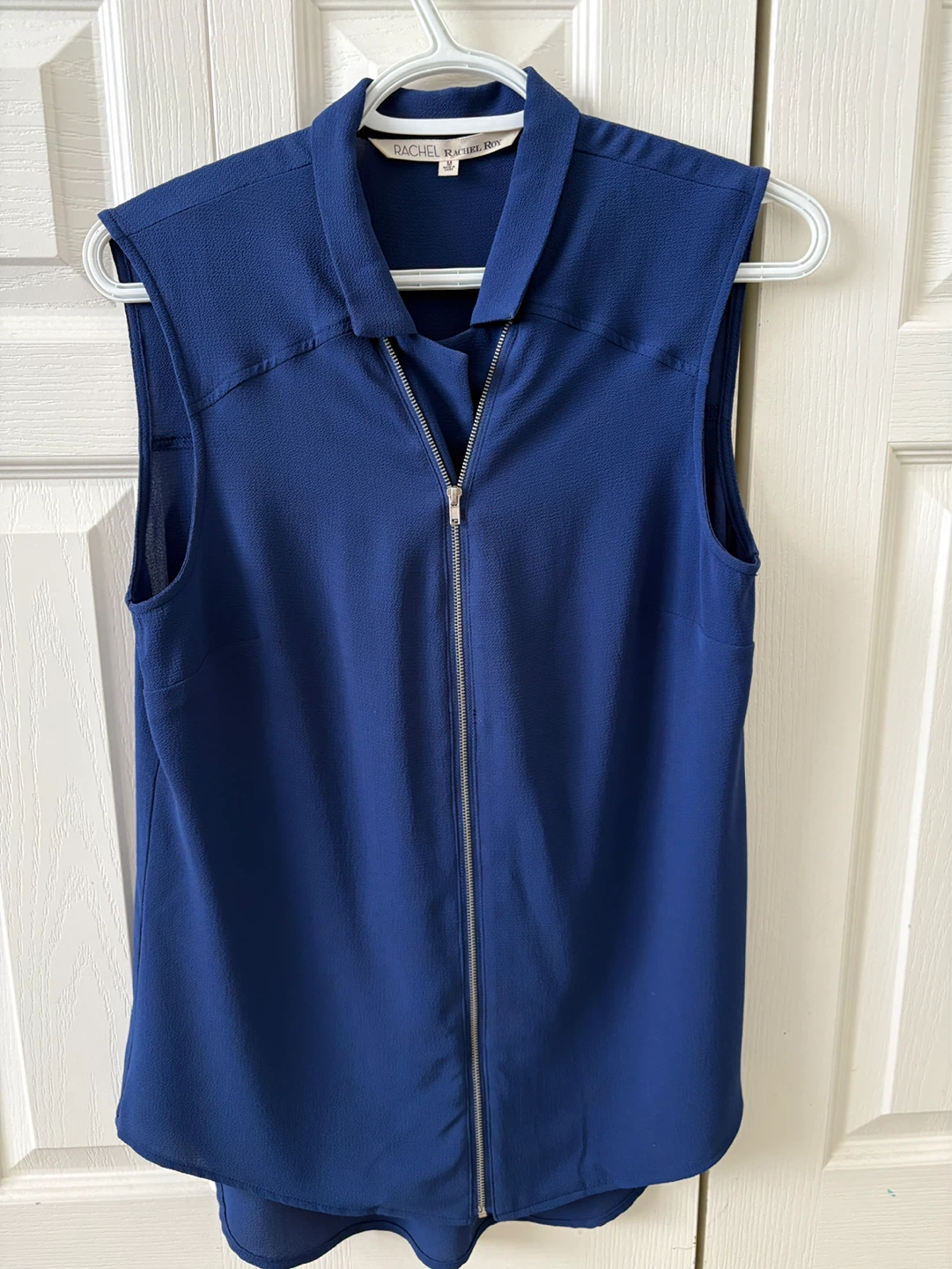 Rachel Roy Sleeveless Blue Blouse - Size M