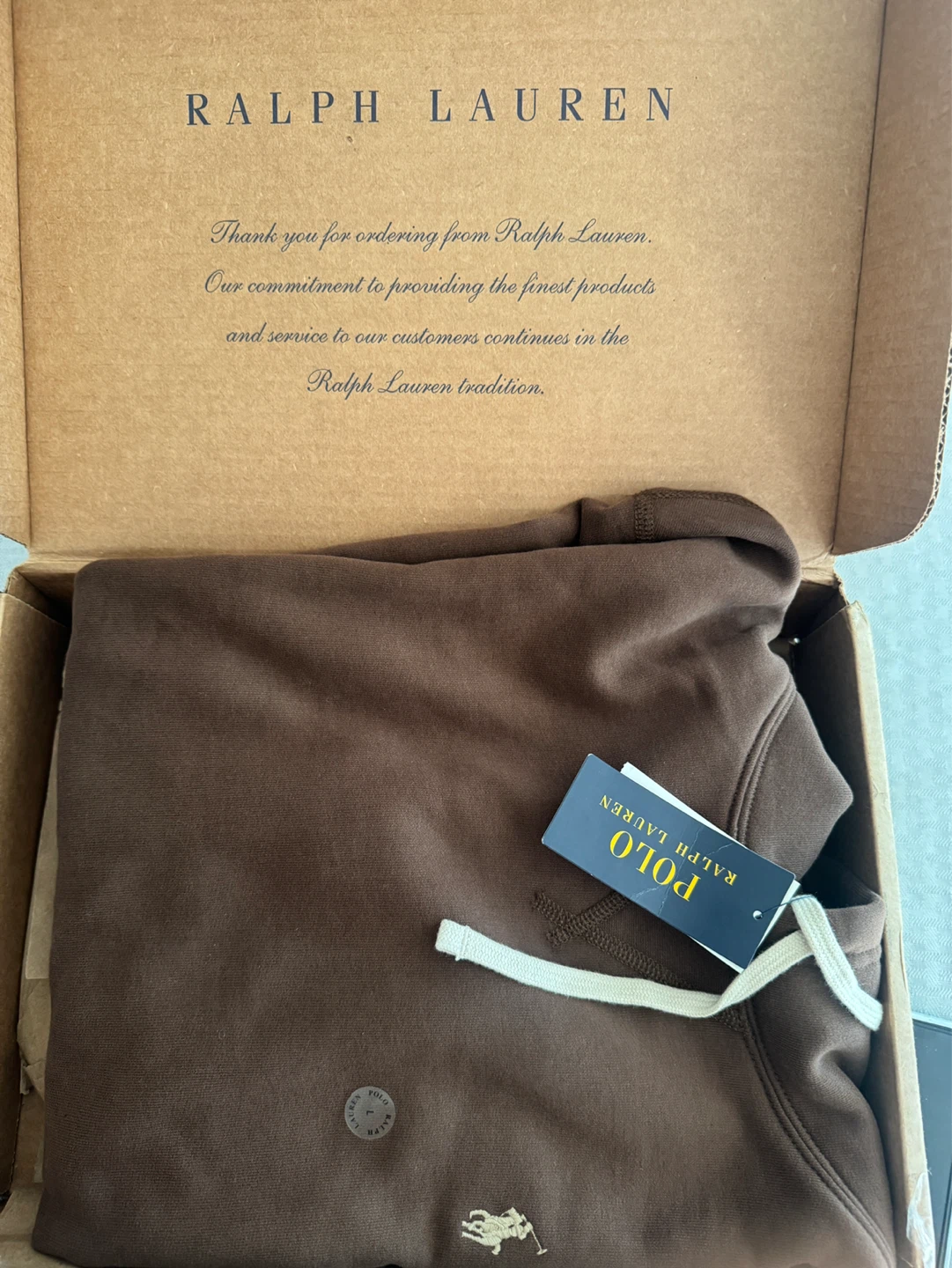Ralph Lauren Polo Hoodie Brown - photo 2