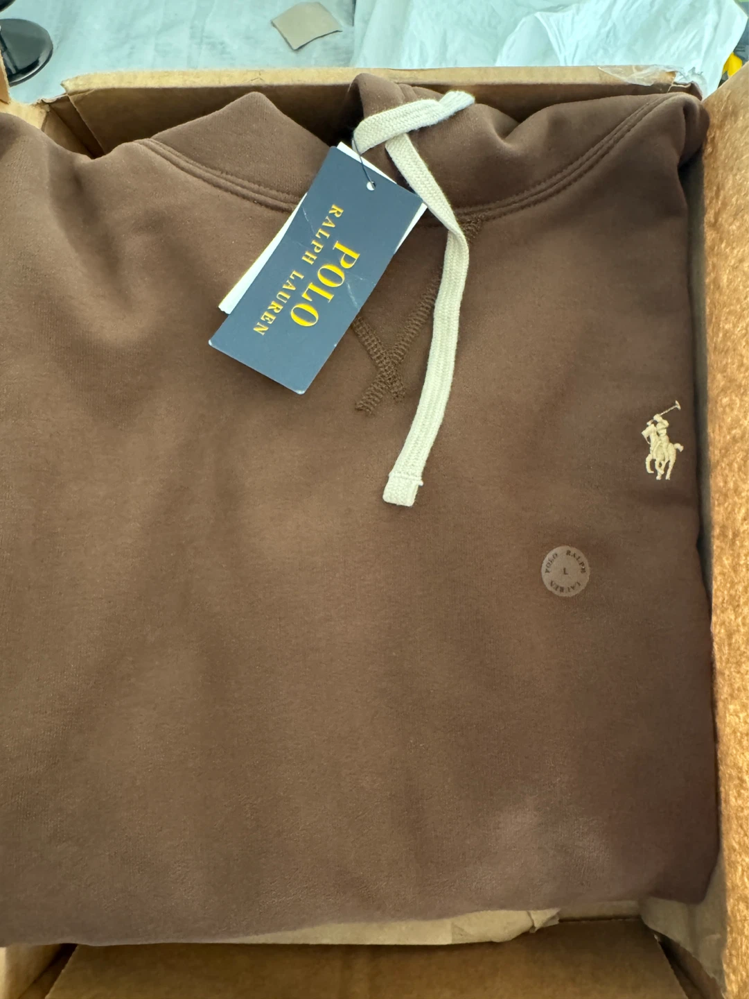 Ralph Lauren Polo Hoodie Brown