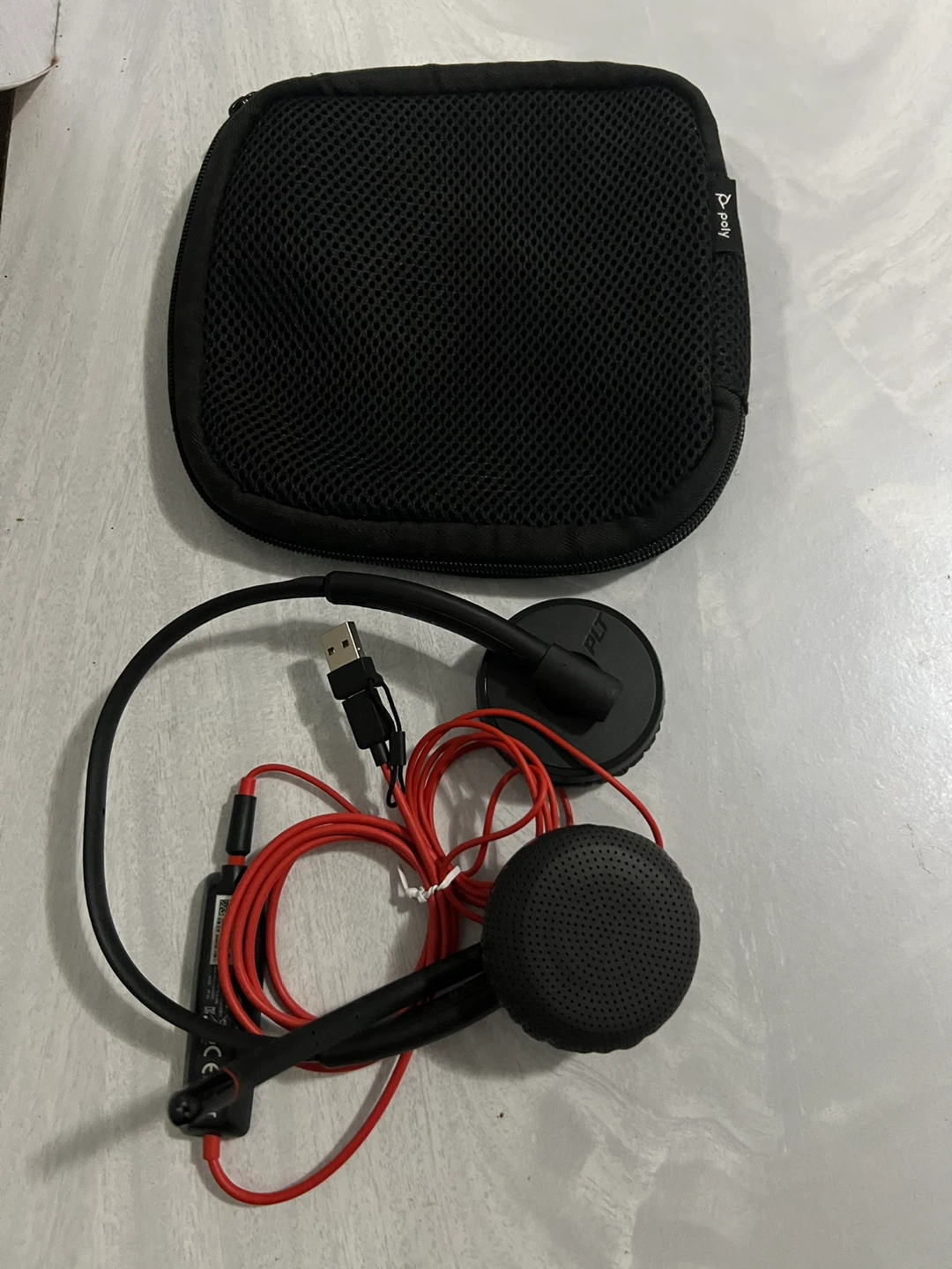 Poly Headset with Carrying Case