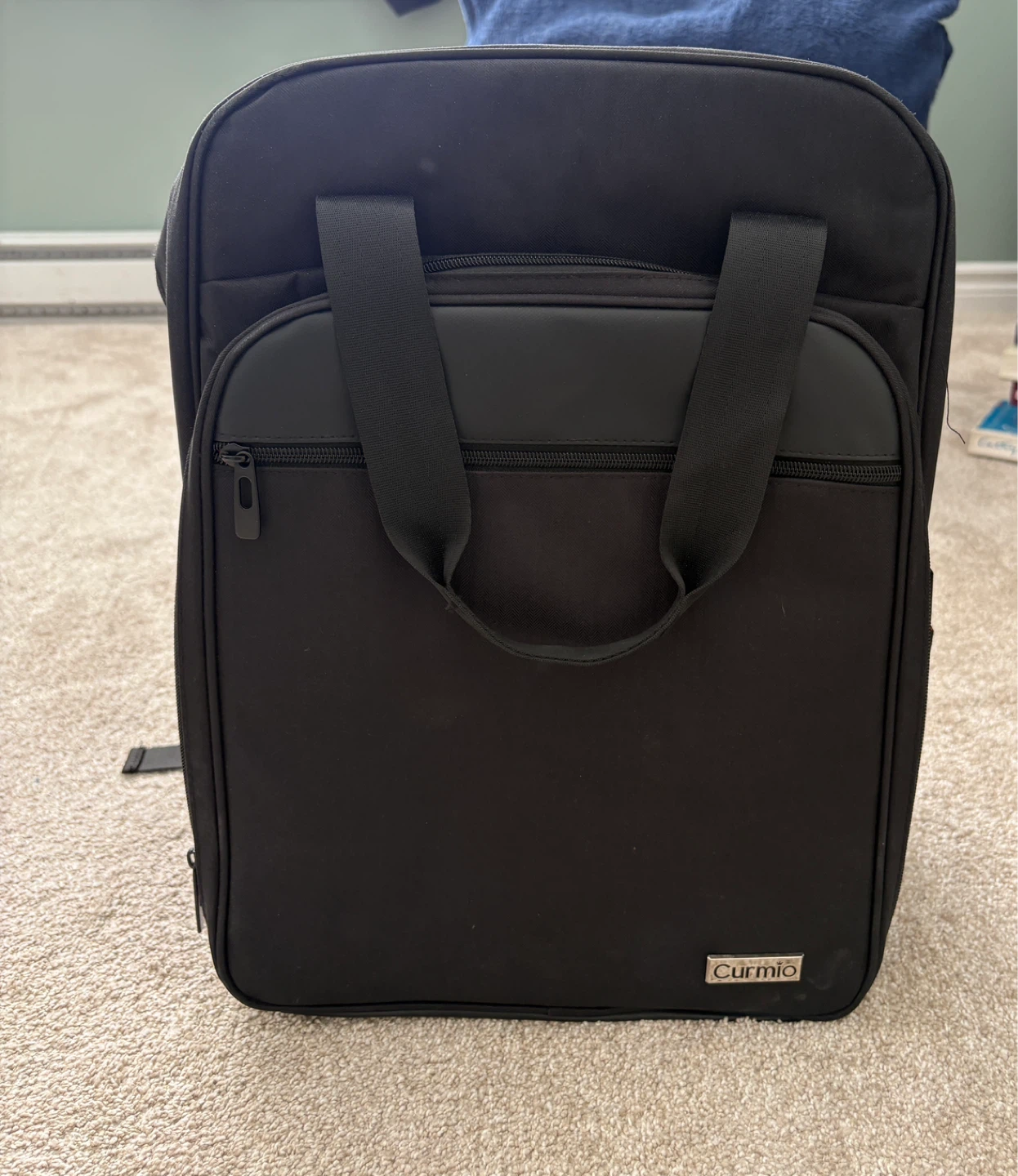 Curmio Black Backpack with Orange Interior - photo 4