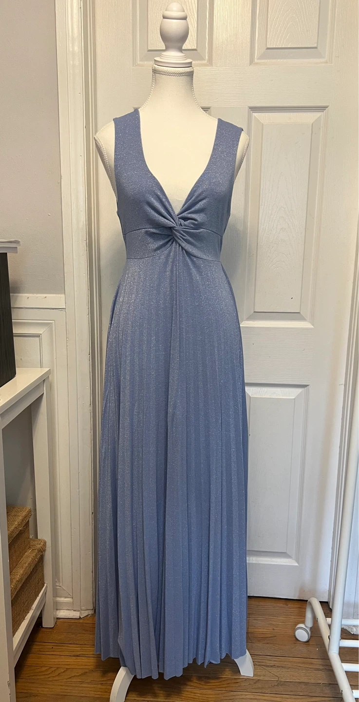 (New) Women's Blue Sparkle LongDress