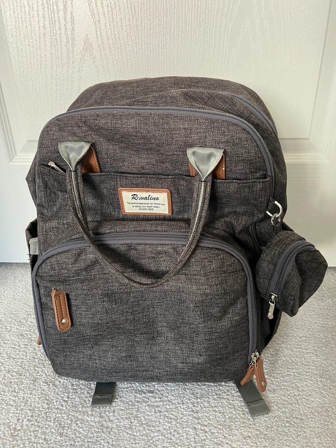Diaper Bag Backpack - Dark Grey