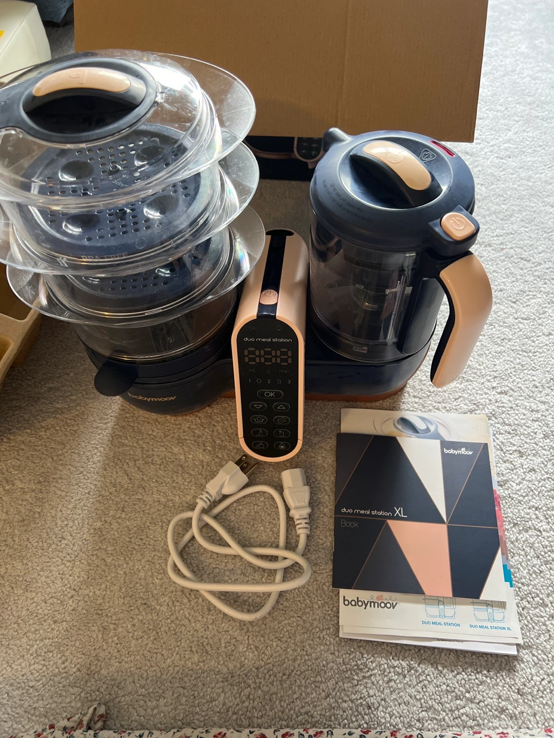 Babymoov Duo Meal Station XL Food Maker Steamer Blender - photo 2