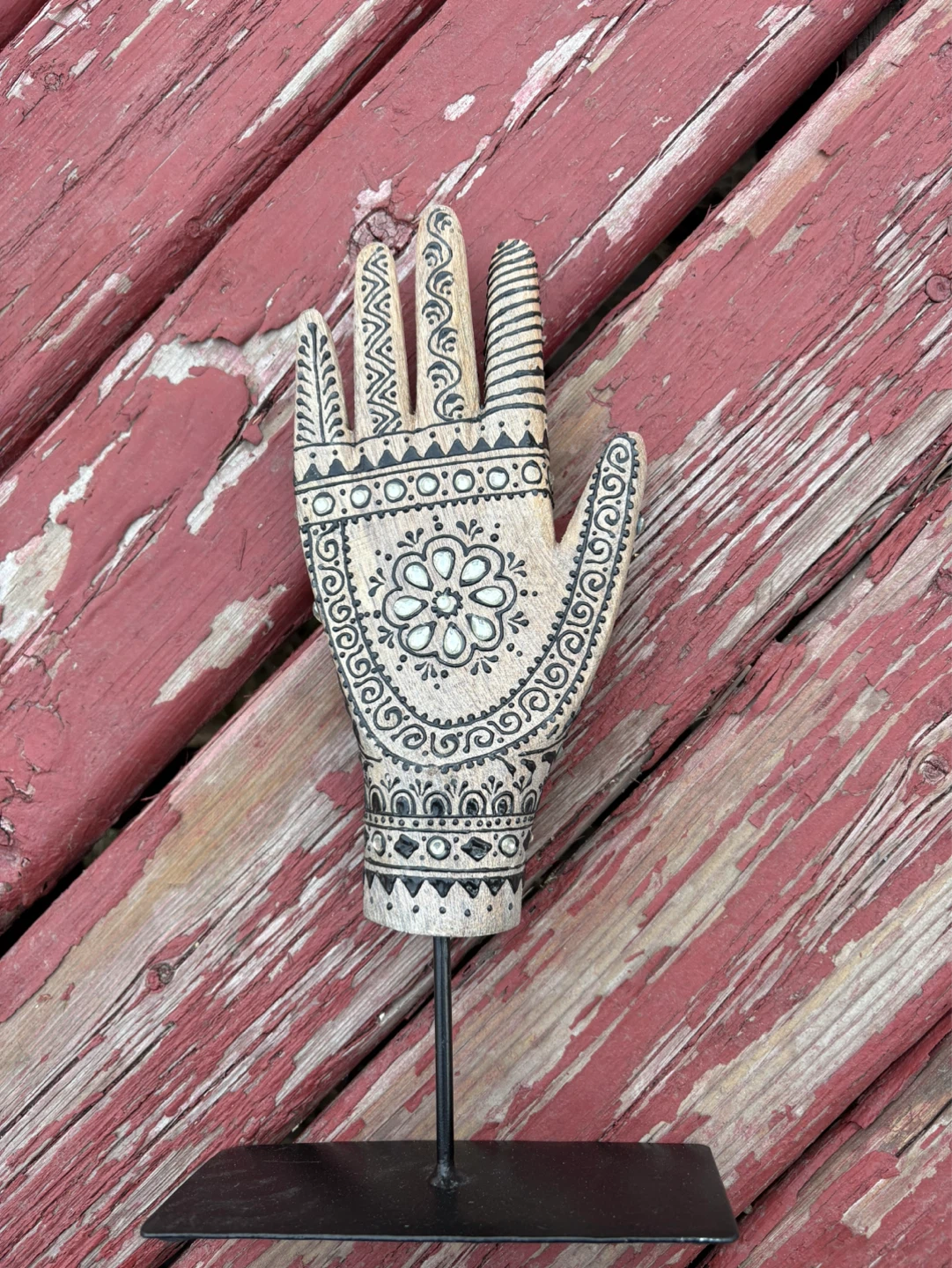Decorative Wooden Hand Figurine - photo 3