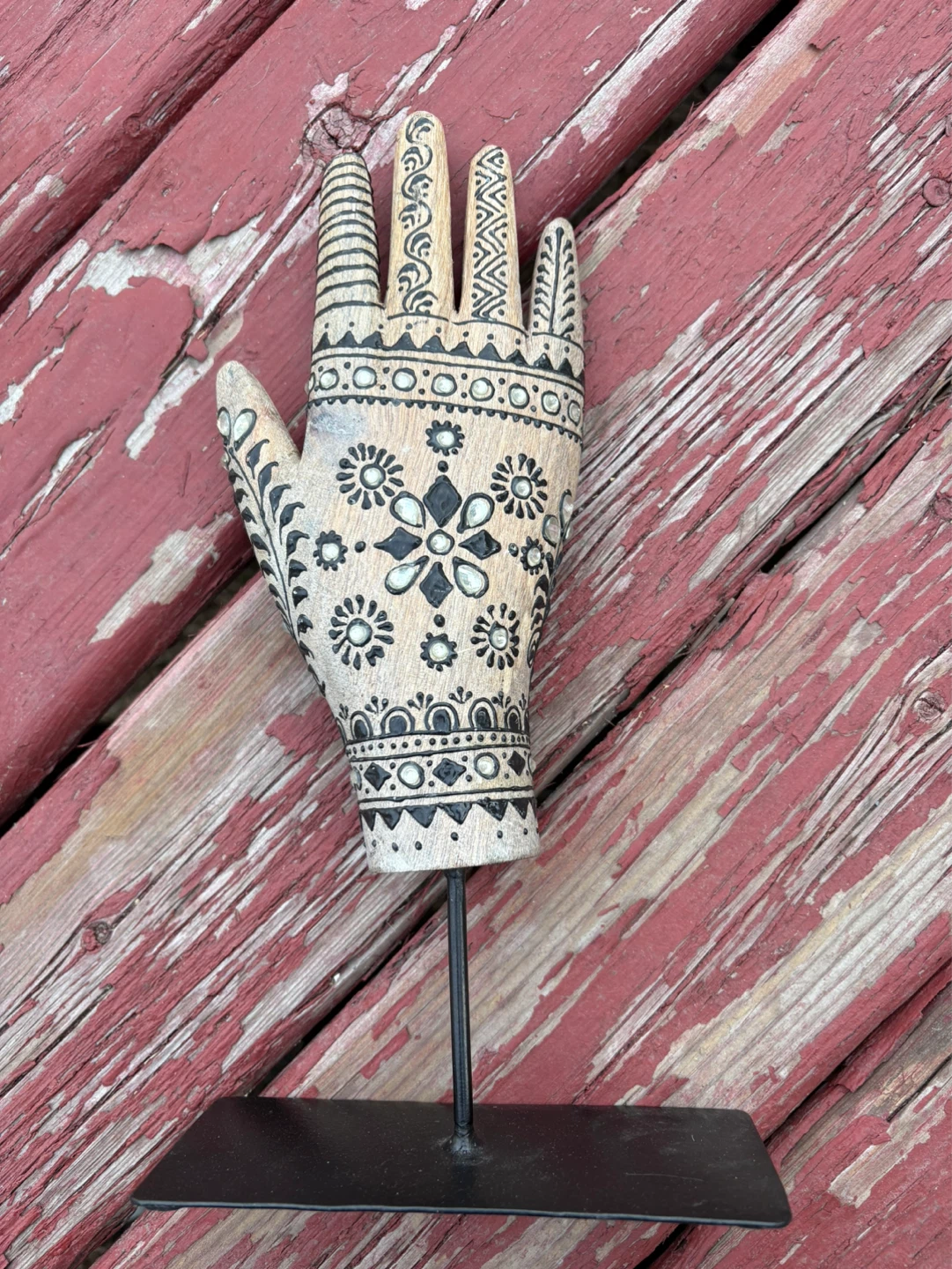 Decorative Wooden Hand Figurine - photo 2