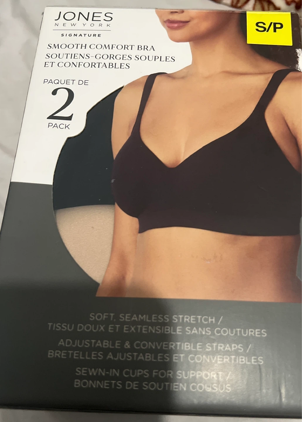 Jones New York Signature Smooth Comfort Bras - 2 Pack - S/P