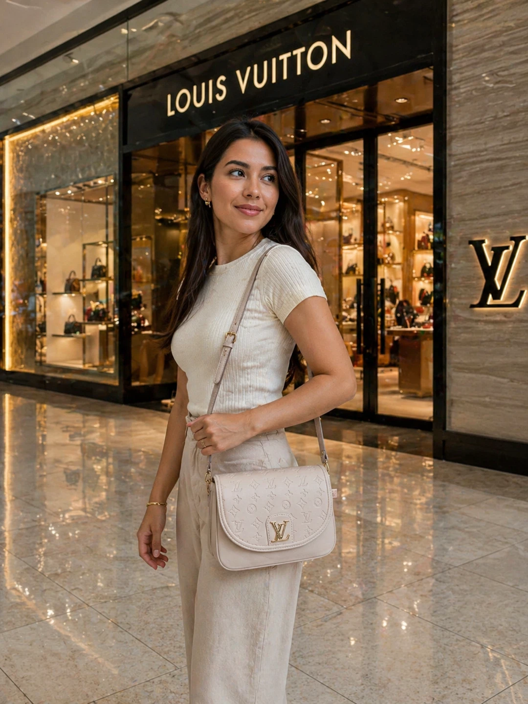 Louis Vuitton Shoulder Bag - Black Leather