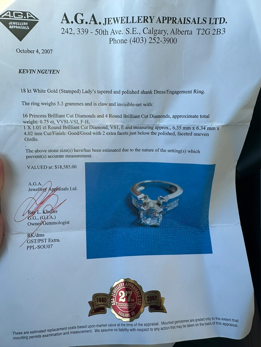 Engagement Diamond Ring - photo 3
