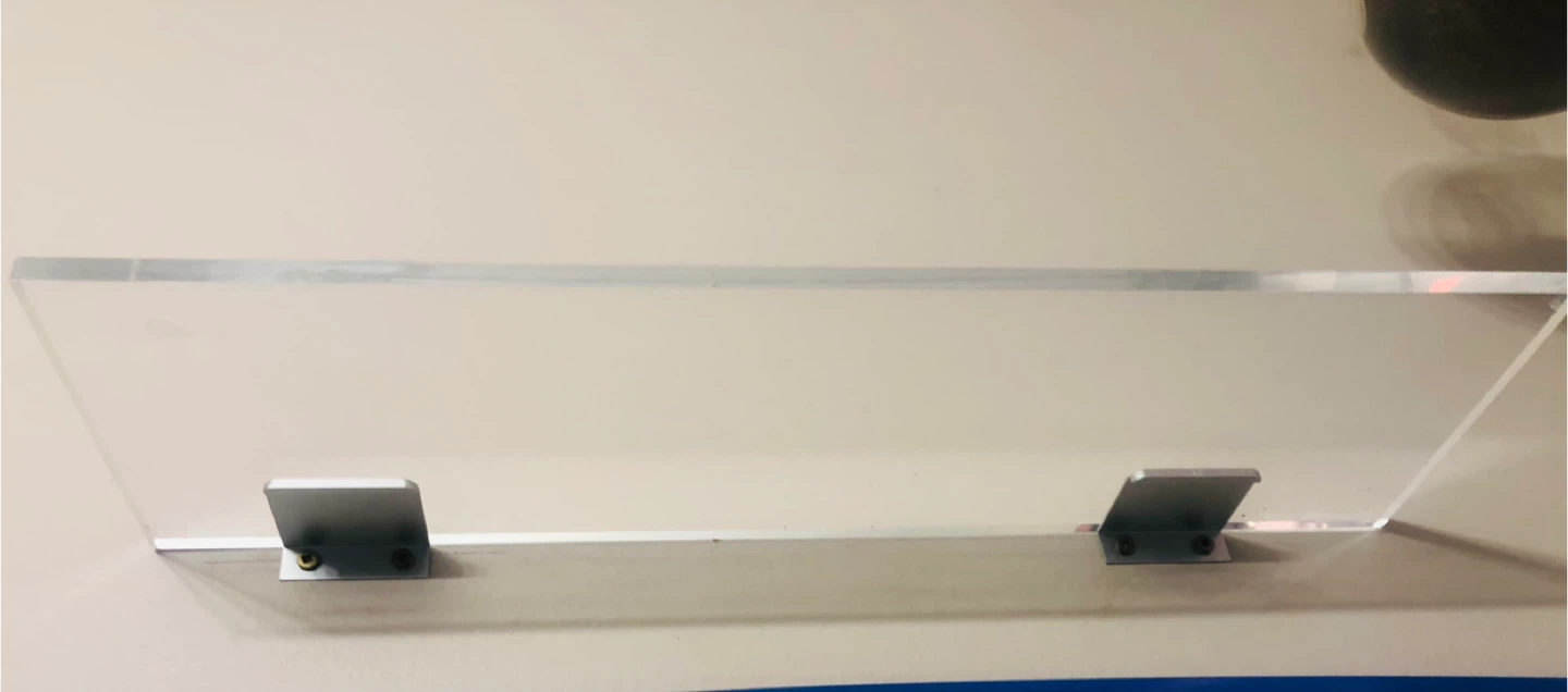 Clear Acrylic Shelf with Metal Brackets - photo 3