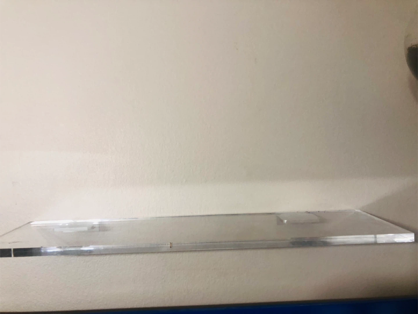 Clear Acrylic Shelf with Metal Brackets - photo 2