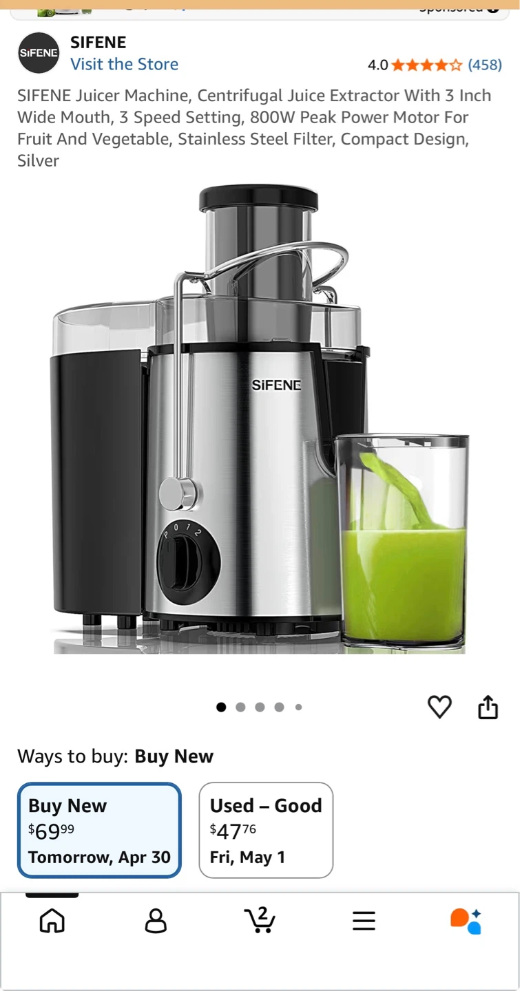 SIFENE Juicer Machine