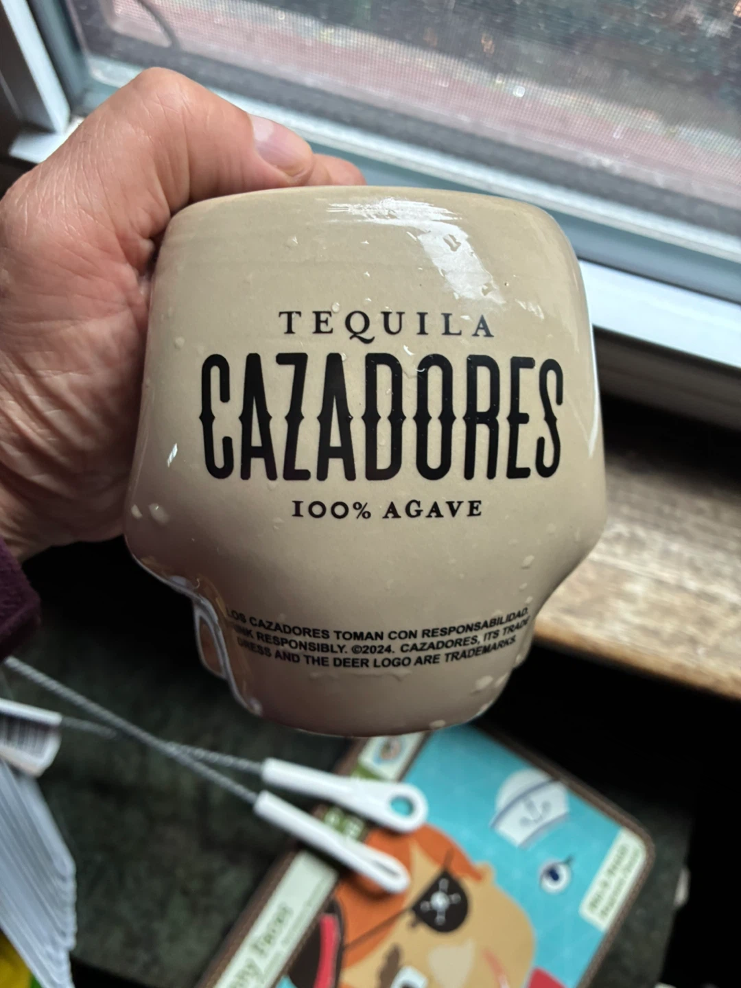 $6 Skull Shaped Mug Ceramic Tequila Cazadores bar ad - photo 5