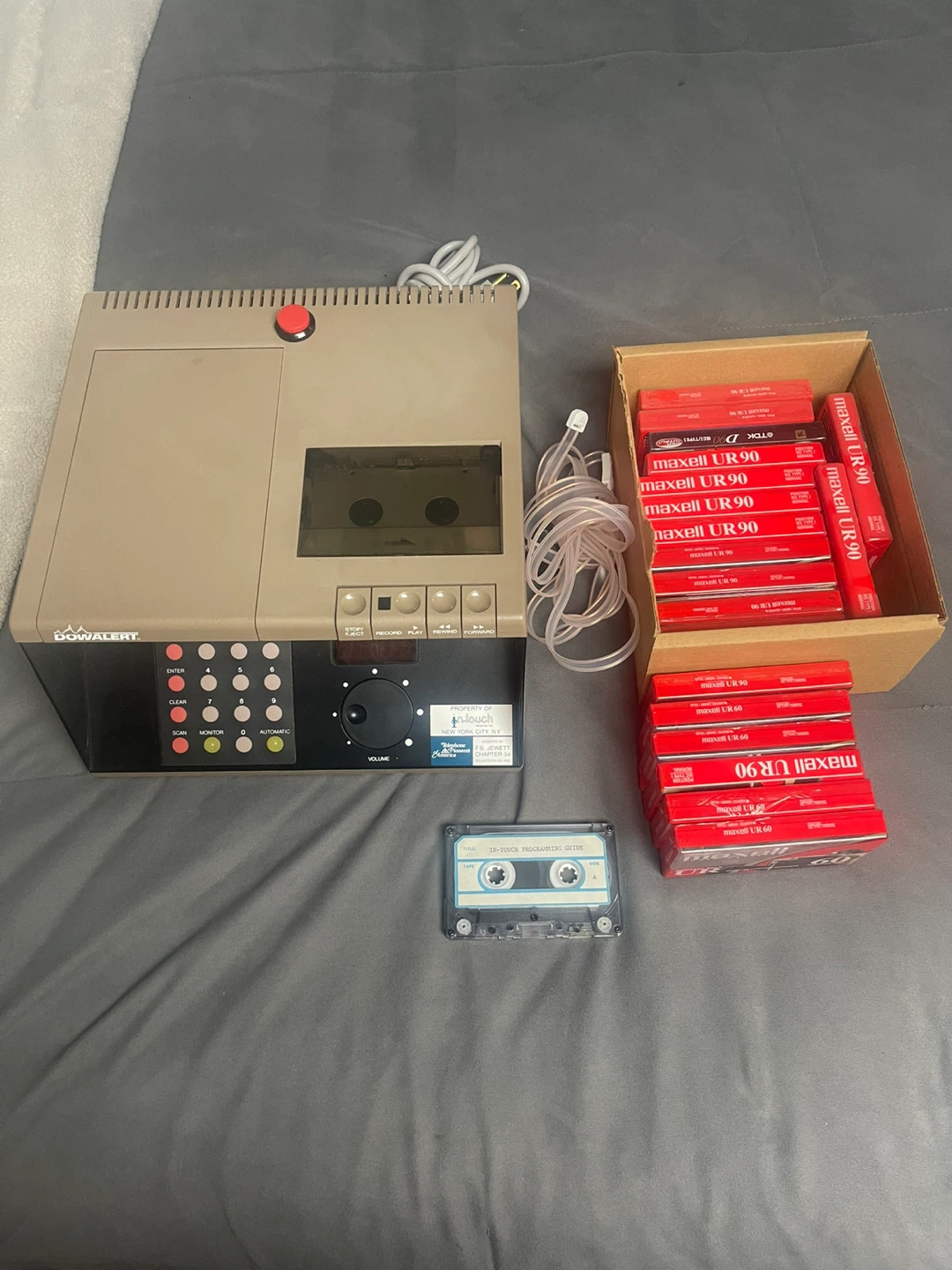 DOWALERT Cassette Voice Recorder with Maxell Tapes
