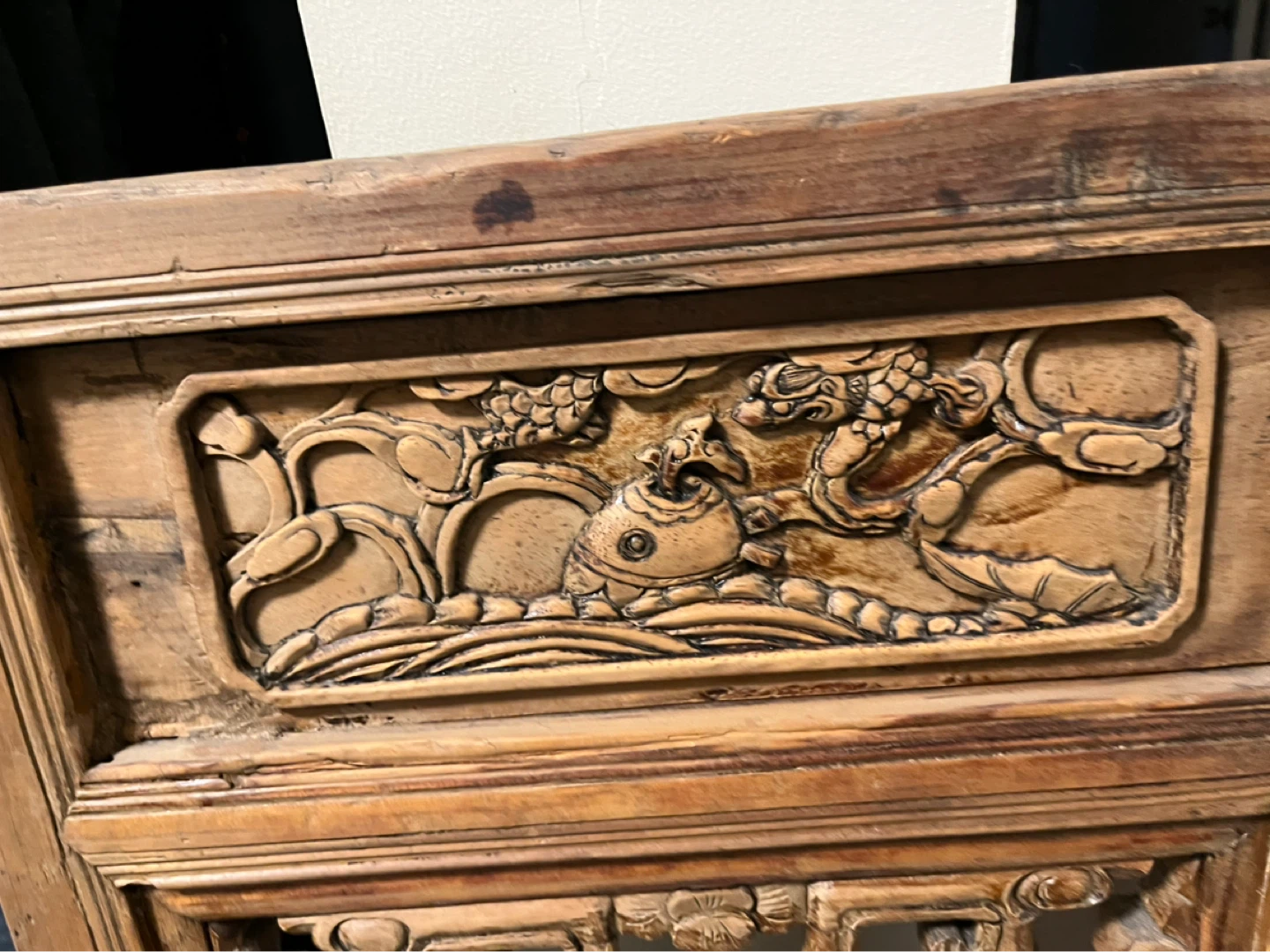 Vintage Wood Carved Decorative Panel - photo 2