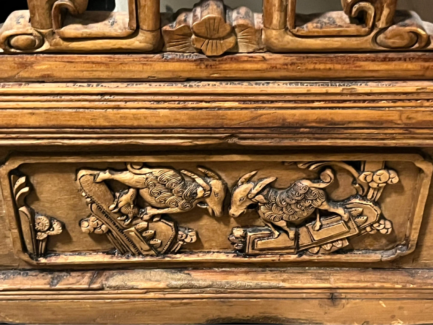 Vintage Wood Carved Decorative Panel - photo 4