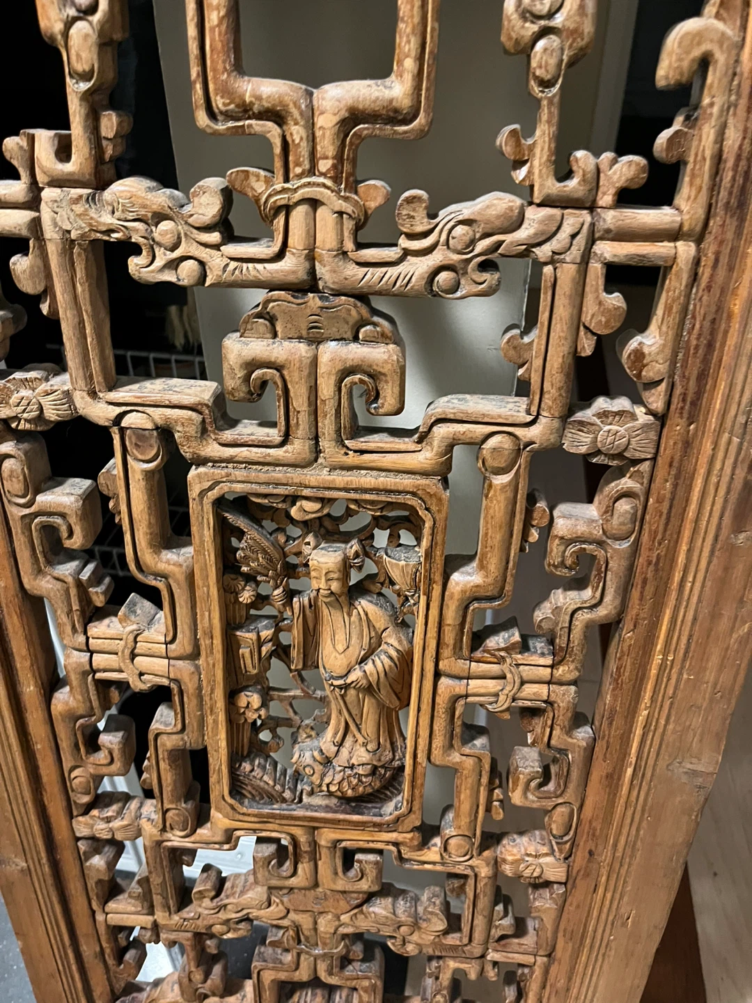 Vintage Wood Carved Decorative Panel - photo 3