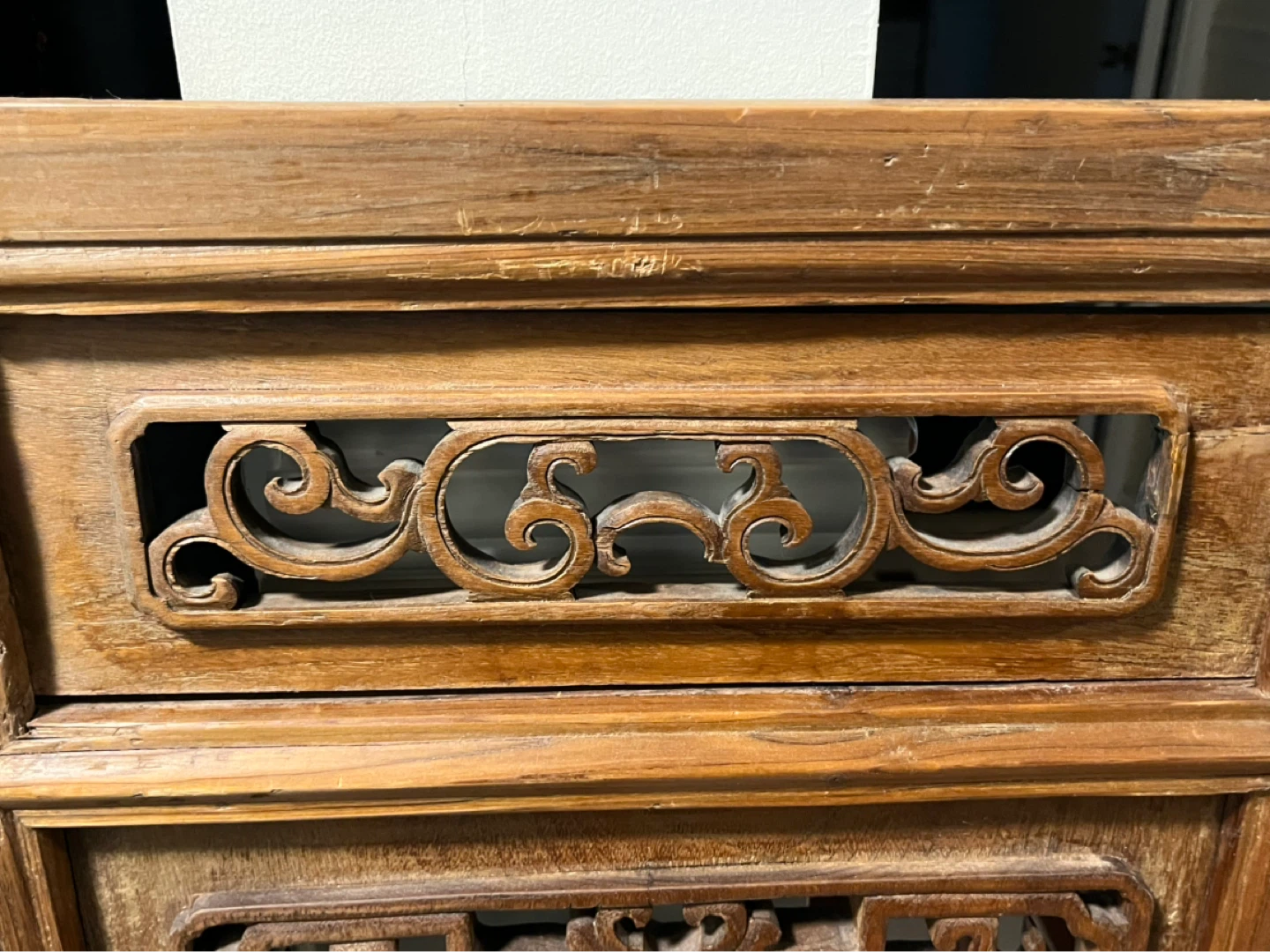 Antique Wooden Carved Screen Panel - photo 3