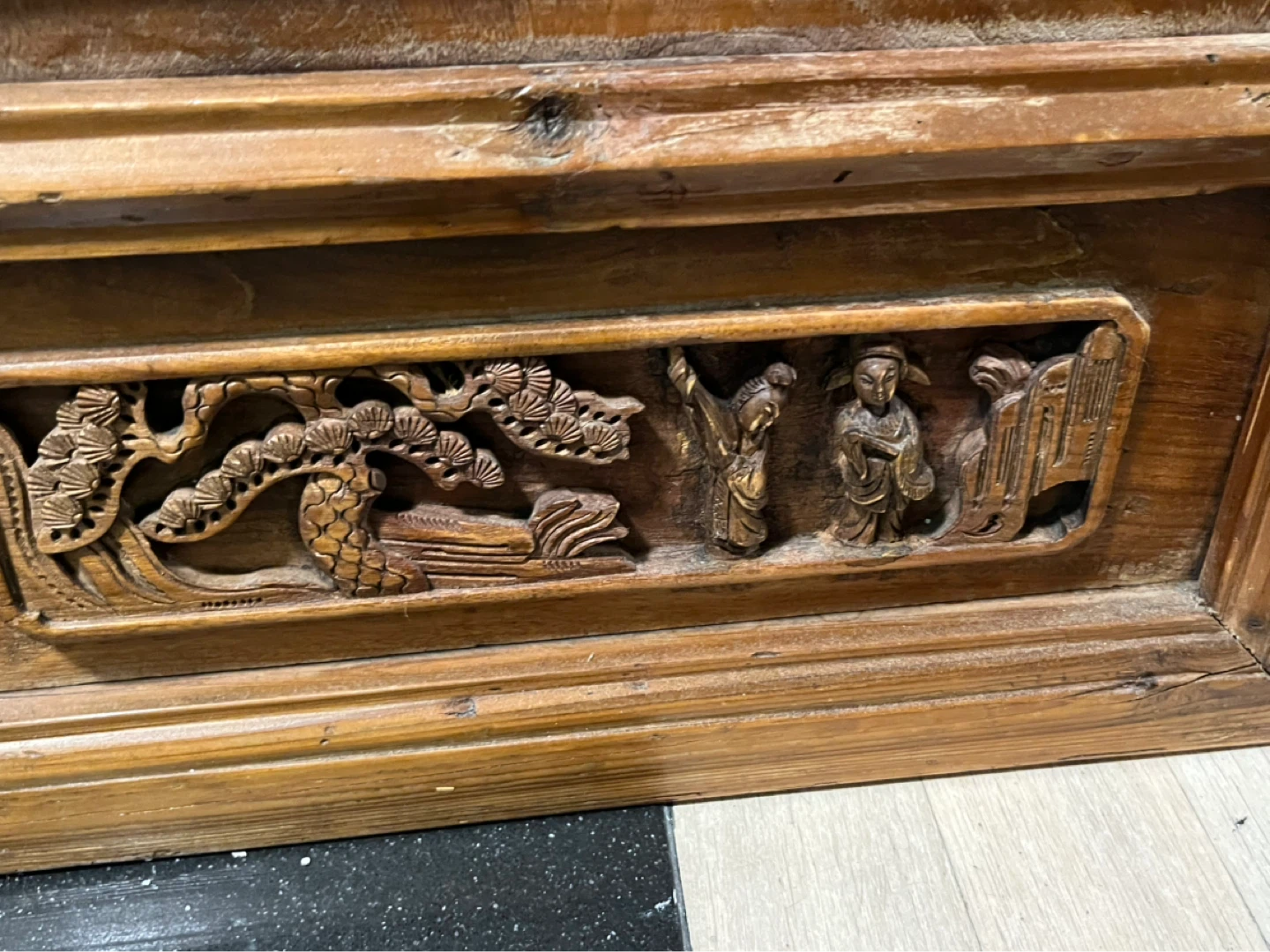 Antique Wooden Carved Screen Panel - photo 4