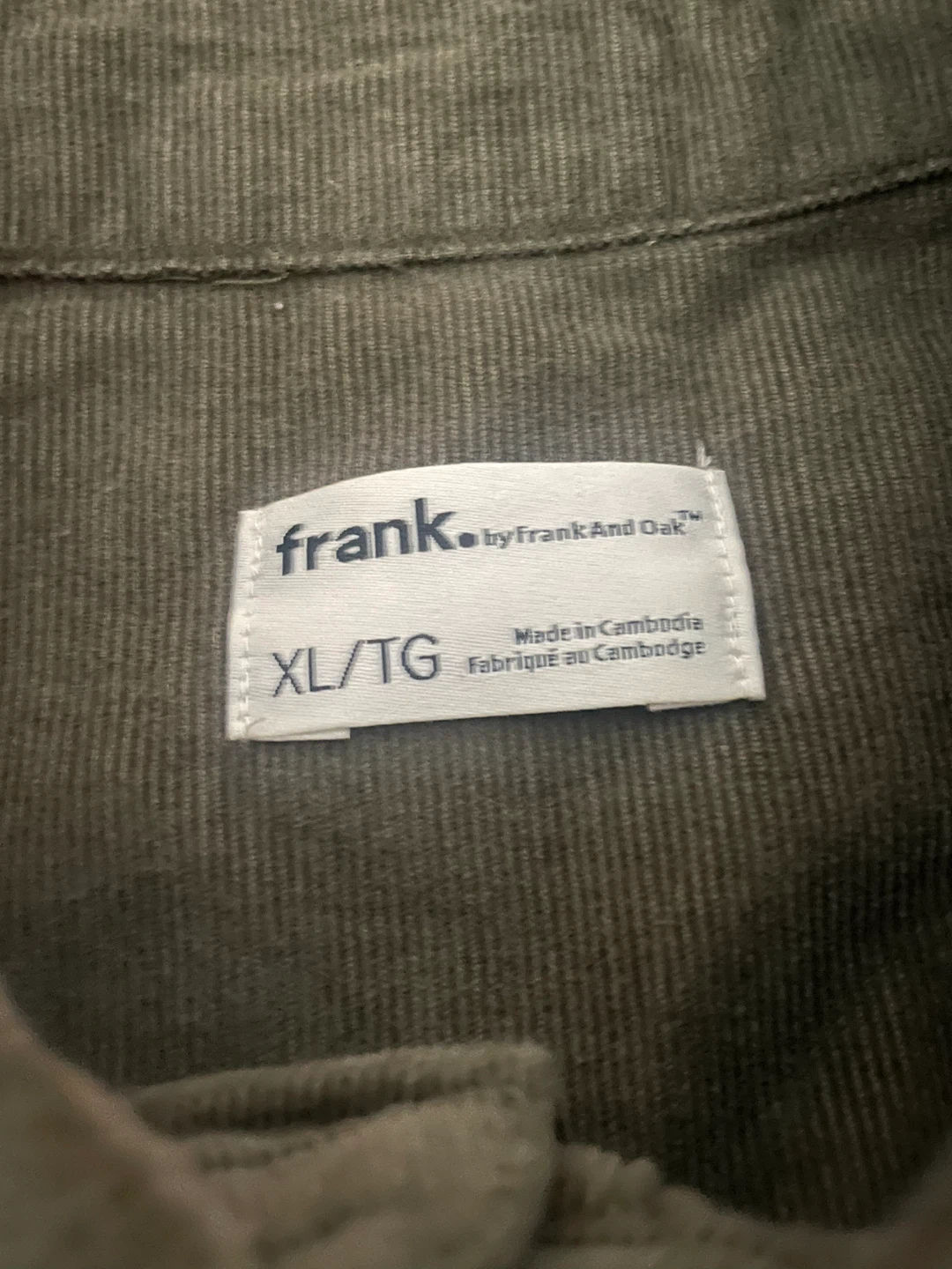 Frank And Oak Button-Up Shirt - XL/TG - photo 3