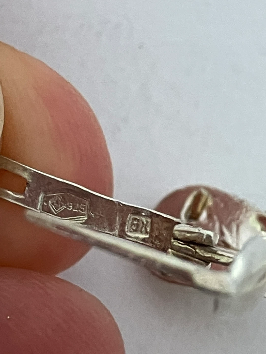 925 Sterling Silver & 8k Gold Detail Earrings - photo 4