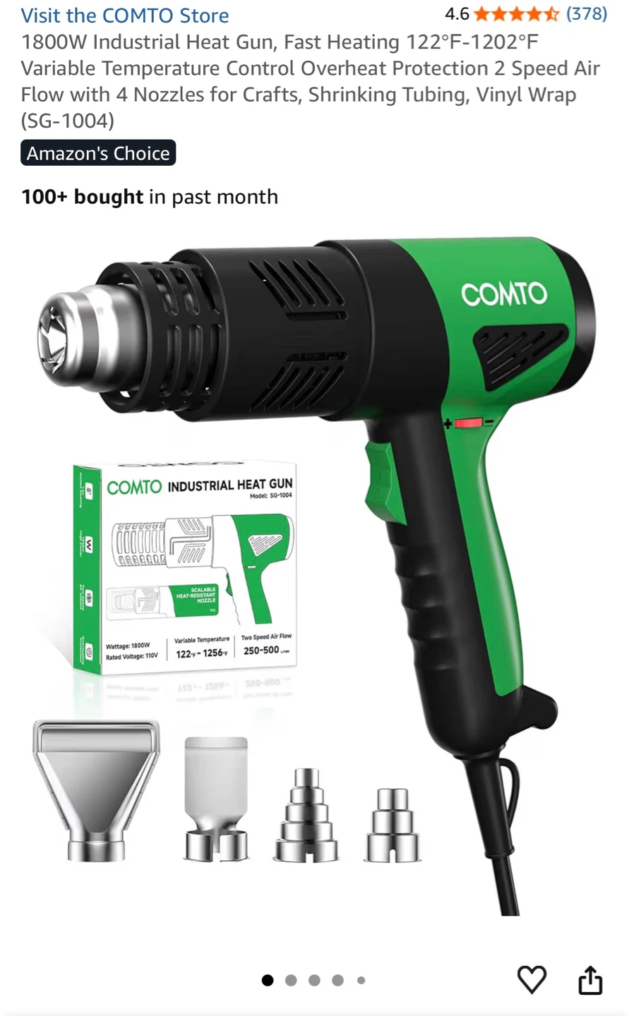COMTO Industrial Heat Gun SG-1004