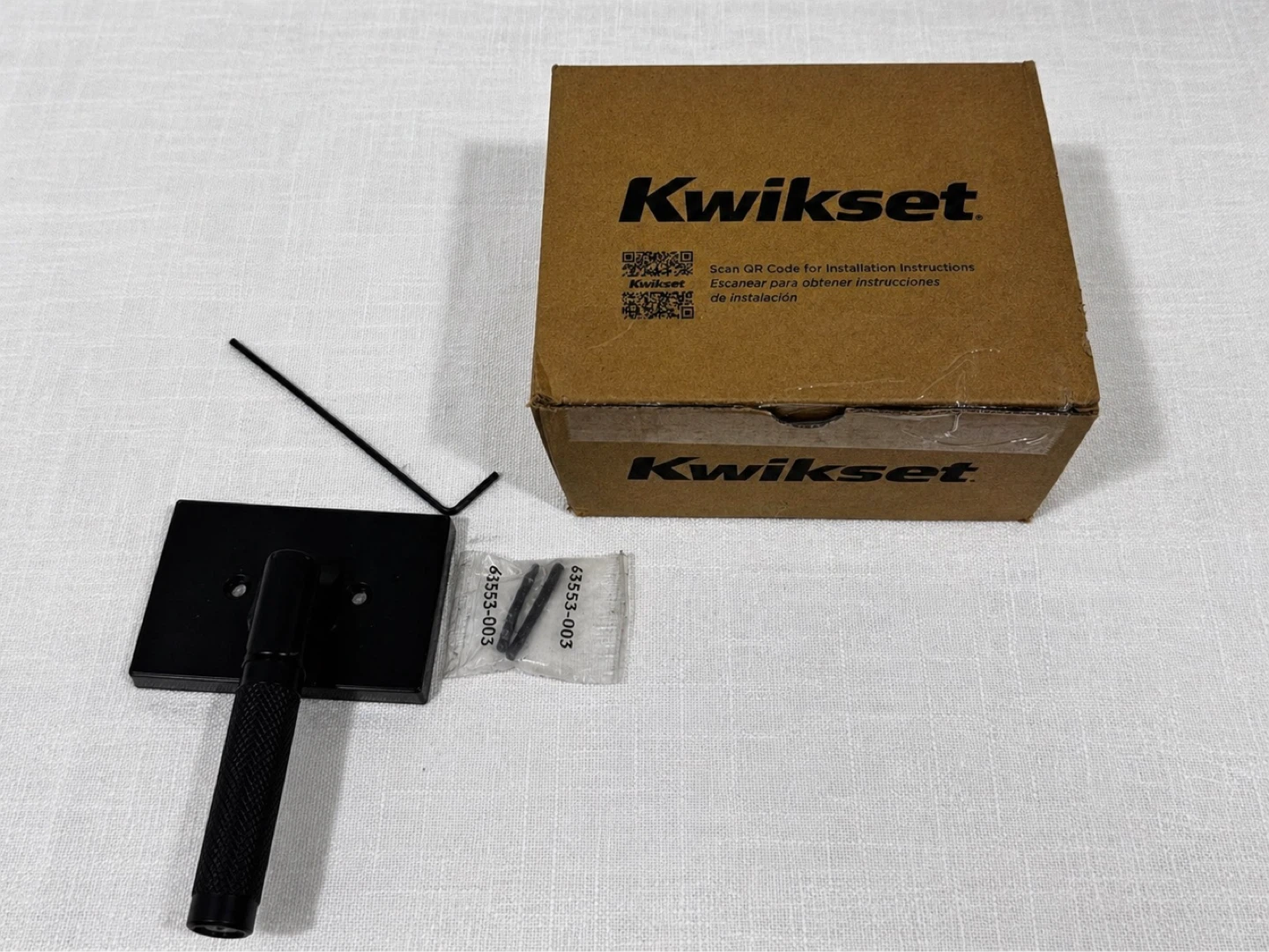 New Kwikset Casey Single Sided Lever Door Handle - Matte Black - photo 2