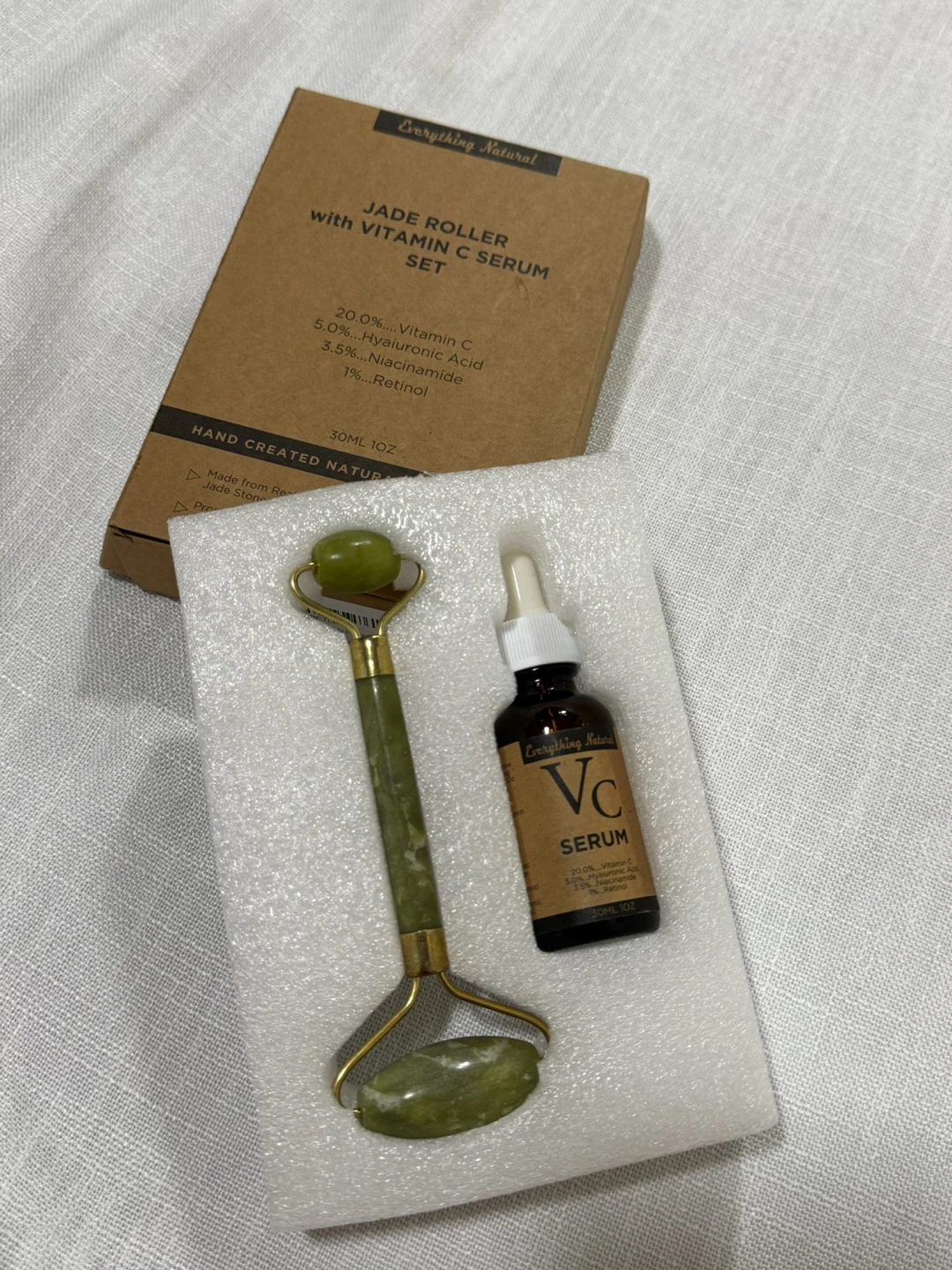Unused Vitamin C Serum with Jade Roller Set