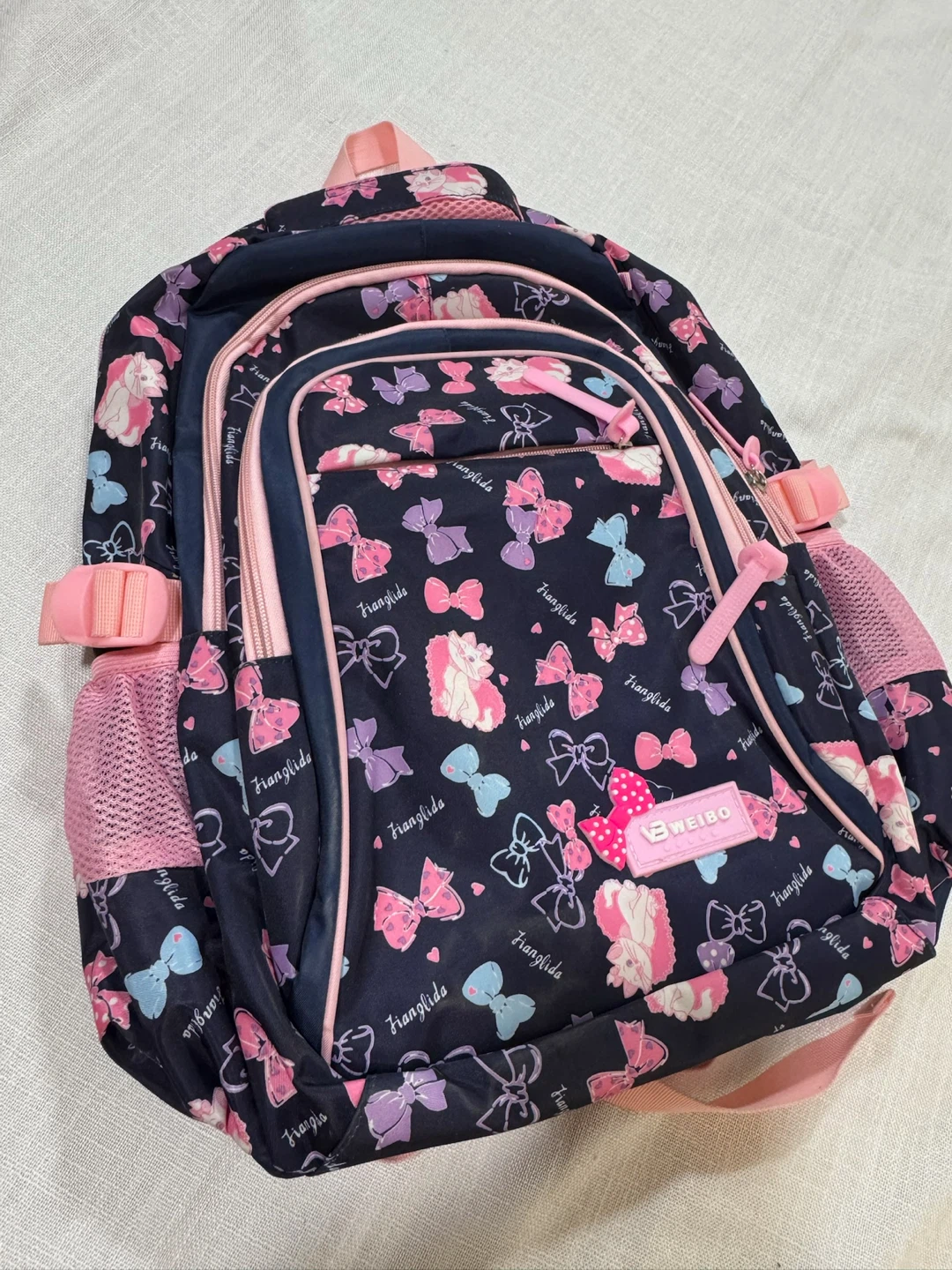 BWEIBO Kids Backpack with Bow Pattern