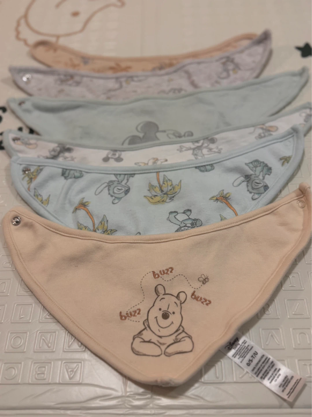 Disney Baby Bibs Set - Winnie the Pooh & Mickey Mouse