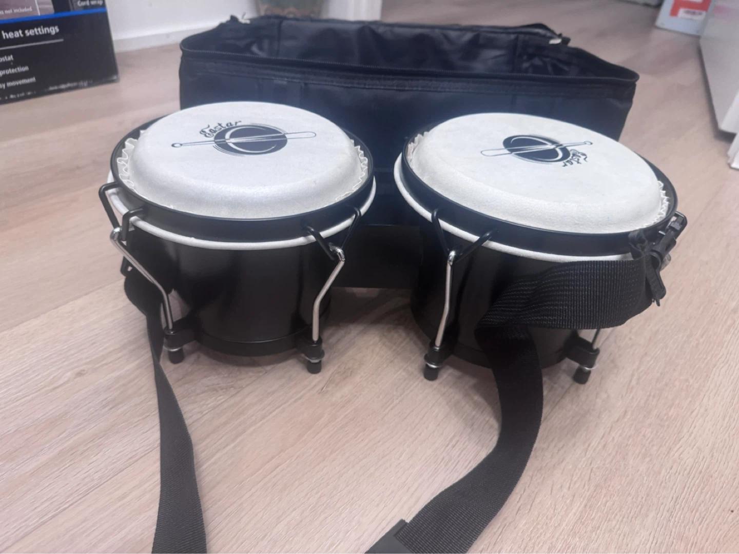 Eastar 7 Inch & 8.5 Inch Bongo Drum Set with Bag - photo 4